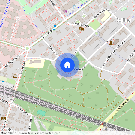 Apfelwiese, 85540 Haar ca. 12, 0 km east of Munich-center