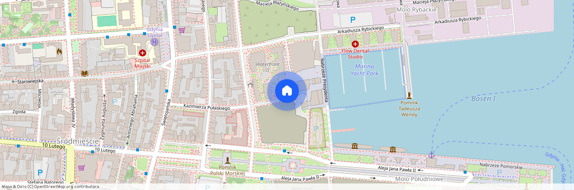 ul. A. Hryniewickiego, Śródmieście, Gdynia, pomorskie