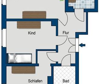 Wir renovieren für Sie! Großzügig geschnittene 3-Raumwohnung sucht ... - Foto 4