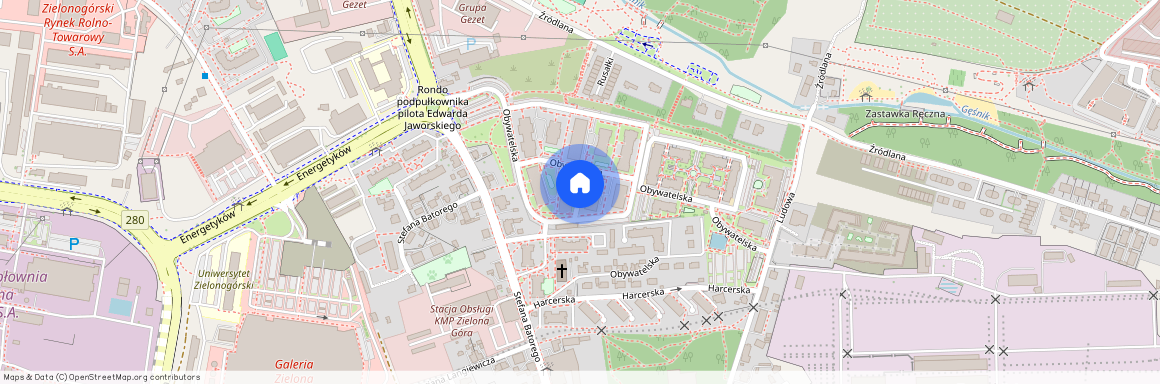 ul. Obywatelska, Centrum, Zielona Góra, lubuskie