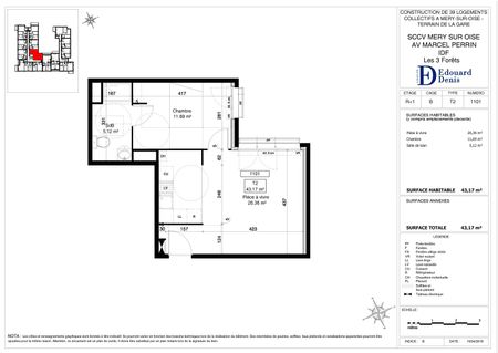 location Appartement T2 DE 43.17m² À MERY SUR OISE - Photo 3