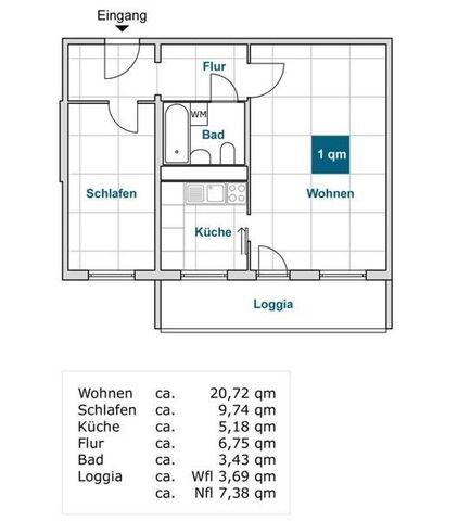 Hier lässt es sich aushalten: praktische 2-Zi.-Wohnung (WBS) ab November 2024 - Foto 3