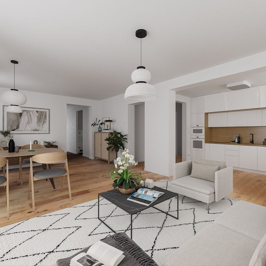 Moderne 2,5-Zimmer-Wohnung mit EBK, offenem Wohn-/Essbereich & Ankleideraum - Photo 1