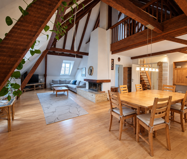 Maisonette-Genossenschafts-Wohnung mit grosser Dachterasse, mitten ... - Photo 1