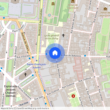 Rue Monsieur, entre Rue de Babylone et Rue Oudinot 75007 Paris (7e arrondissement)