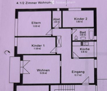 Schöne 4.5 Zimmerwohnung zu Vermieten im Hochpartere - Photo 5