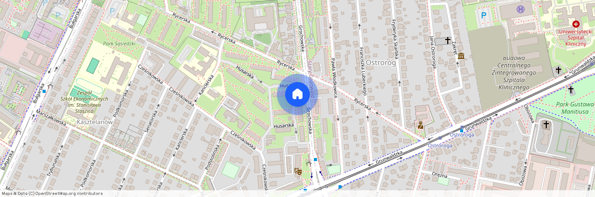 ul. Grochowska, Kasztelanów, Grunwald, Poznań, wielkopolskie