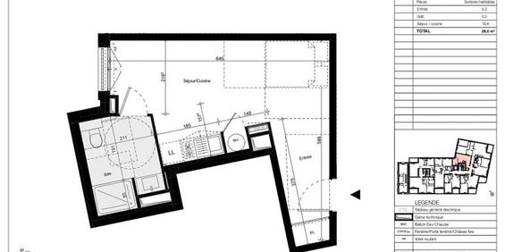 Appartement 1 pièce – 28 m² environ à Rennes Bourg-L'Evêque (ref : G76005) - Photo 3