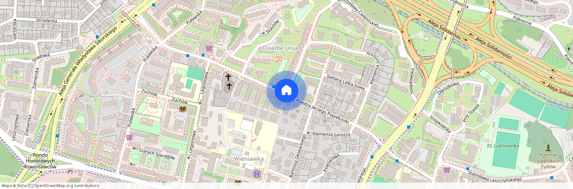 ul. ks. Jerzego Popiełuszki, Wieniawa, Lublin, lubelskie