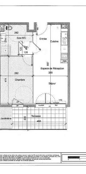 Appartement à louer 2 pièces 38.74m² - Photo 1