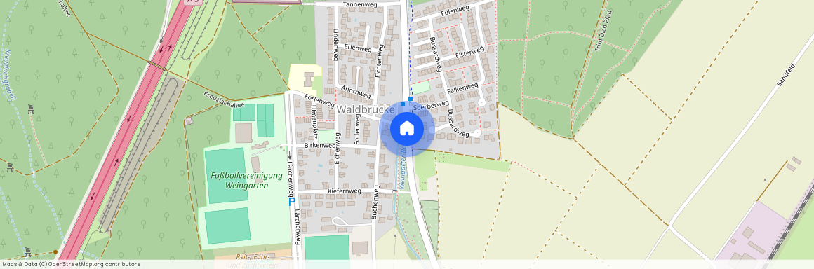 76356, Weingarten  Waldbrücke