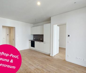 Wohnen mit Skyline-Flair – Rooftop Pool & Fitness bei der U1 - Foto 4