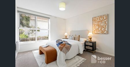 Quiet North-Facing 2-Bedroom Retreat in Prime South Yarra - Photo 2