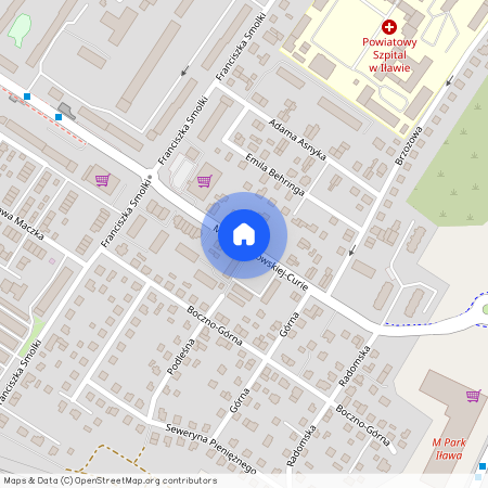 ul. Marii Skłodowskiej-Curie, Iława, iławski, warmińsko-mazurskie