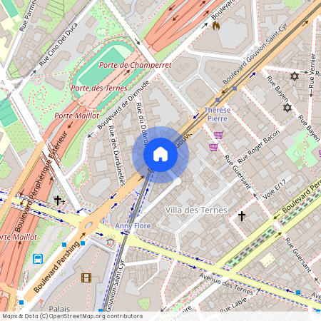 Rue Ruhmkorff et Boulevard Gouvion-Saint-Cyr 75017 Paris (17e arrondissement)