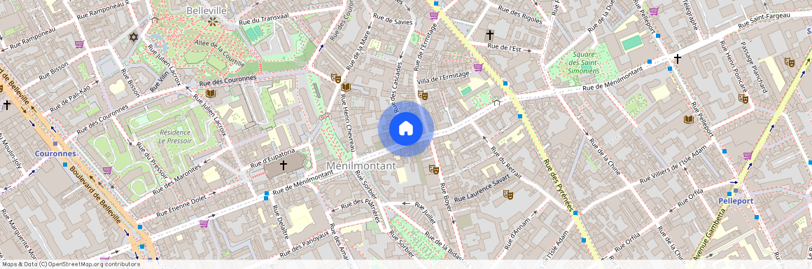 1 Rue des Cascades, 75020 Paris 20