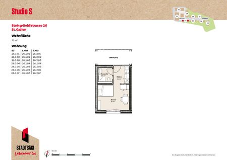Votre nouveau studio dans le Stadtsägi - Foto 4