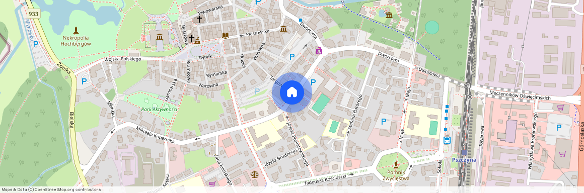 ul. Mikołaja Kopernika, Pszczyna, Pszczyna, pszczyński, śląskie