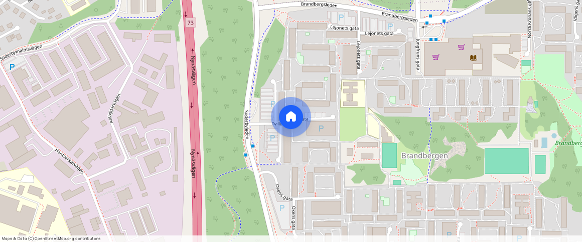 Tvillingarnas gata, Brandbergen