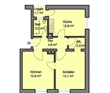 Schöne 2-Zimmer Wohnung im Norden von Nürnberg - Photo 1