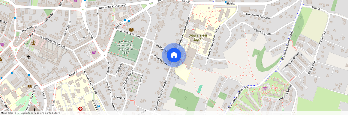 ul. Ignacego Paderewskiego, Cieszyn, cieszyński, śląskie