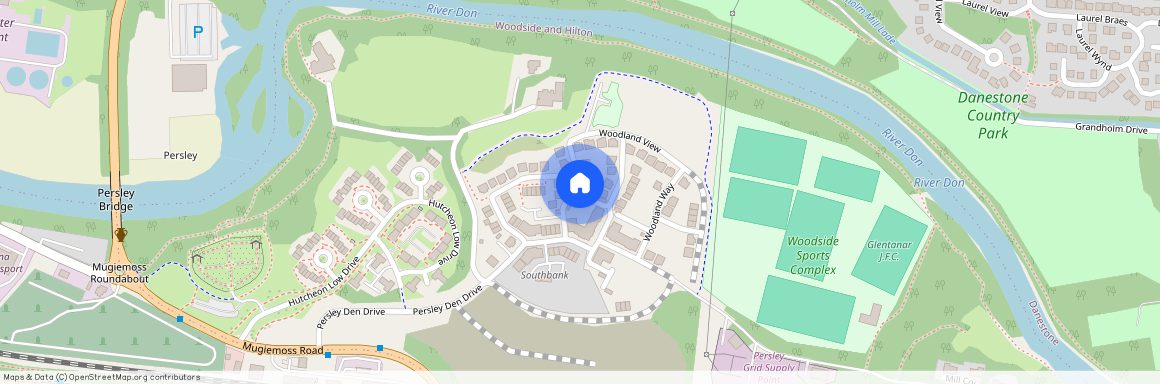 Persley Den Gardens, Danestone, Aberdeen, Aberdeenshire, AB21