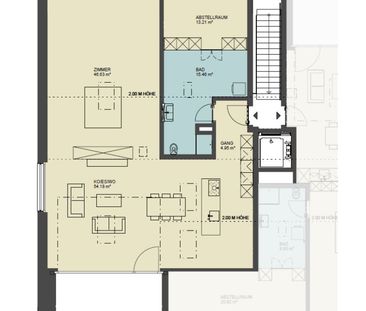 1.5 Zimmer, 134 m², 2. Stock - Photo 1