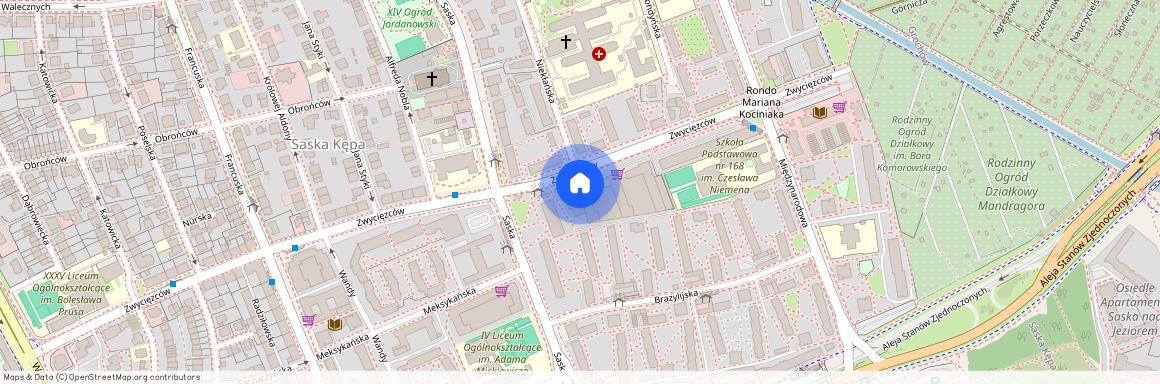 ul. Zwycięzców, Saska Kępa, Praga-Południe, Warszawa, mazowieckie