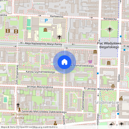 ul. Szymanowskiego, Śródmieście, Częstochowa, śląskie