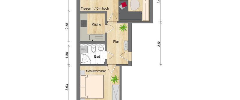Wohnung Nr. 301/227/11 - Foto 1