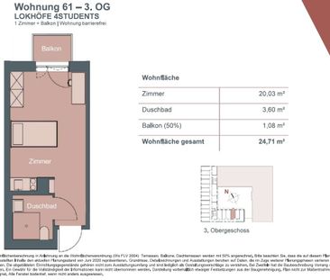 Neubau Studentenappartement mit Balkon in top Lage Rosenheims – vol... - Photo 5