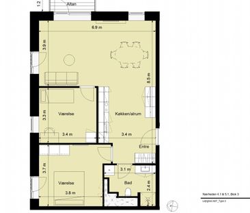 Kun 2 måneders depositum - Stor 3-værelses lejlighed med altan - Photo 4