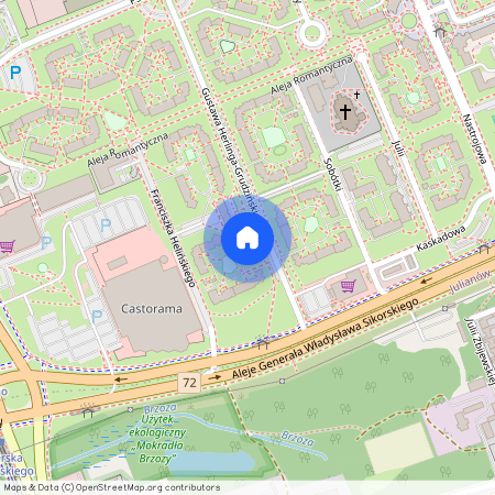 ul. Gustawa Herlinga-Grudzińskiego, Radogoszcz, Bałuty, Łódź, łódzkie