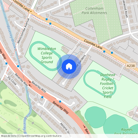 Coombe Gardens, West Wimbledon, London, SW20
