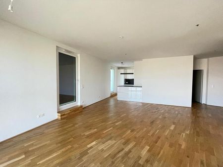 Wohnen wie im Urlaub! Seestadt mit herrlicher Seesicht! 71 m² WNFL + 48 m² Terrasse im 5.OG, Küche möbliert, 2 Zimmer! - Photo 2