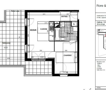 location Appartement T2 DE 44.7m² À DAMMARIE LES LYS - Photo 5