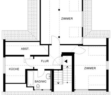 tolle 2-Zimmer-Wohnung in ruhiger Wohngegend // Dachgeschoss - Foto 4