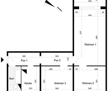 Schöne 3-Raumwohnung in direkter Nähe zum Neustädter See - Foto 1