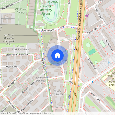 ul. Pory, Stegny, Mokotów, Warszawa, mazowieckie