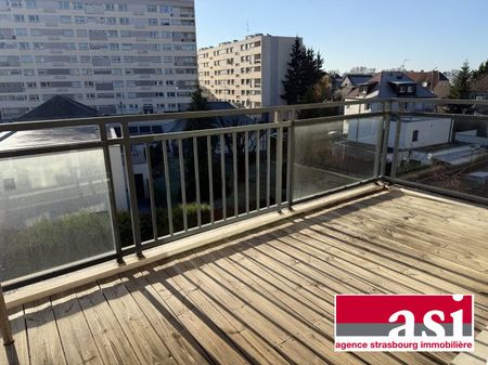 Hoenheim, 3 pièces avec terrasse et garage - Photo 4