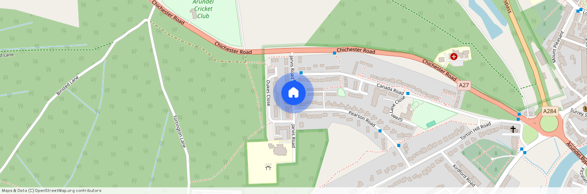 Jarvis Road, Arundel, BN18 9HS, Arundel