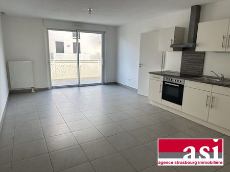 Hoenheim gare, 2 pièces avec terrasse - Photo 5