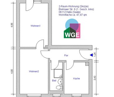 Kleine 2-Zimmer-Wohnung - Foto 1