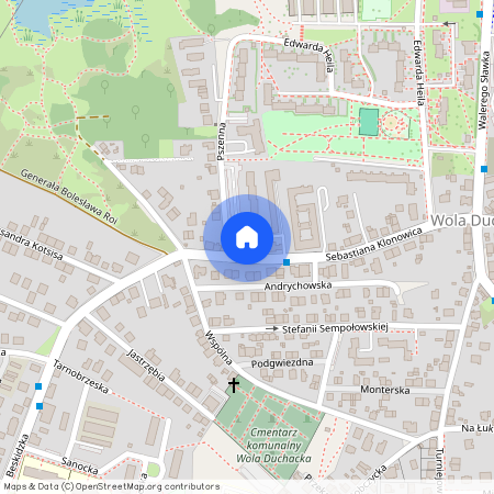 ul. Sebastiana Klonowica, Wola Duchacka, Podgórze Duchackie, Kraków, małopolskie