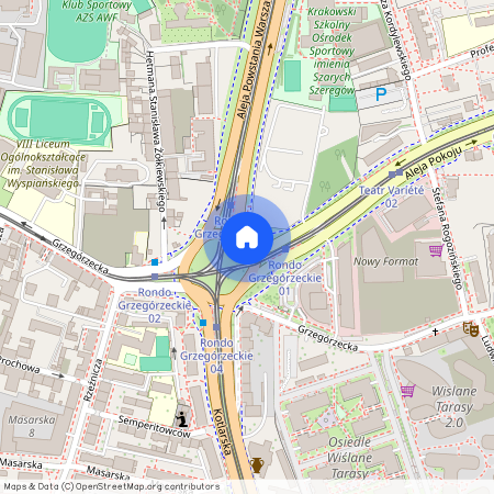 rondo Grzegórzeckie, Grzegórzki, Grzegórzki, Kraków, małopolskie