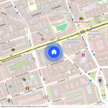 al. Aleje Jerozolimskie, Śródmieście Południowe, Śródmieście, Warszawa, mazowieckie