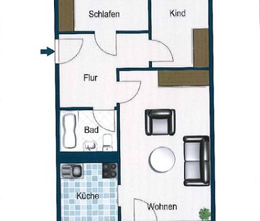 Nette Nachbarn gesucht: individuelle 3-Zimmer-Wohnung - Photo 2