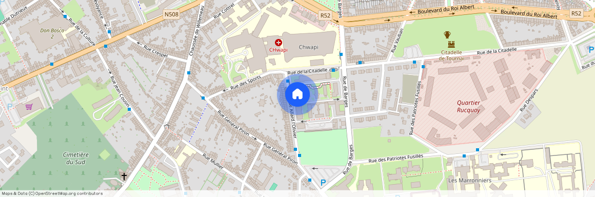 Rue de la Citadelle 130, 7500 Tournai, België