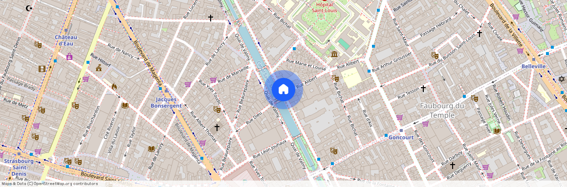 Quai de Jemmapes et rue Alibert 75010 Paris (10e arrondissement)