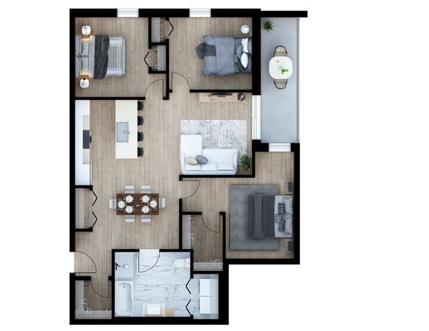 À louer / Appartement - Photo 1